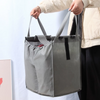 Bolsa de compras no tejida con cord&oacute;n plegable de dos compartimentos
