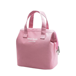 Bolsa de almuerzo con aislamiento t&eacute;rmico rosa