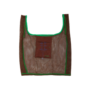 حقيبة شاطئ قابلة للطي بطباعة نباتية