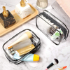 Bolsas de art&iacute;culos de tocador de viaje de bolsa de cosm&eacute;ticos impermeable de PVC transparente