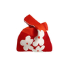 Bolso de mu&ntilde;eca con mini nudo y estampado de flores