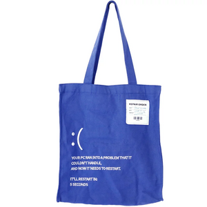  Klein Blue Geek Developer Canvas-Umh&auml;ngetasche