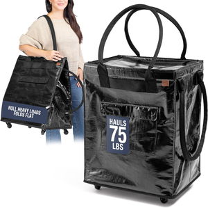 Bolso de mano plegable con ruedas