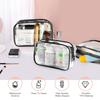 Bolsas de art&iacute;culos de tocador de viaje de bolsa de cosm&eacute;ticos impermeable de PVC transparente