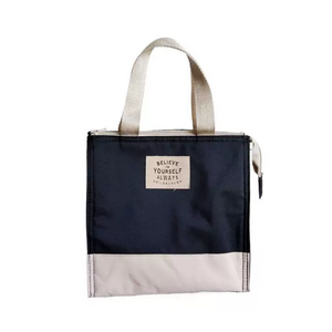 Bolsa de almuerzo con aislamiento y bloques de color estilo japon&eacute;s