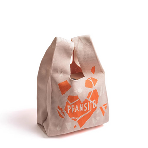 Bolso tote de punto de alta elasticidad Heart Series